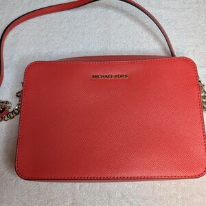Michael Kors Coral Jet Set Large Crossbody Bag NWOT